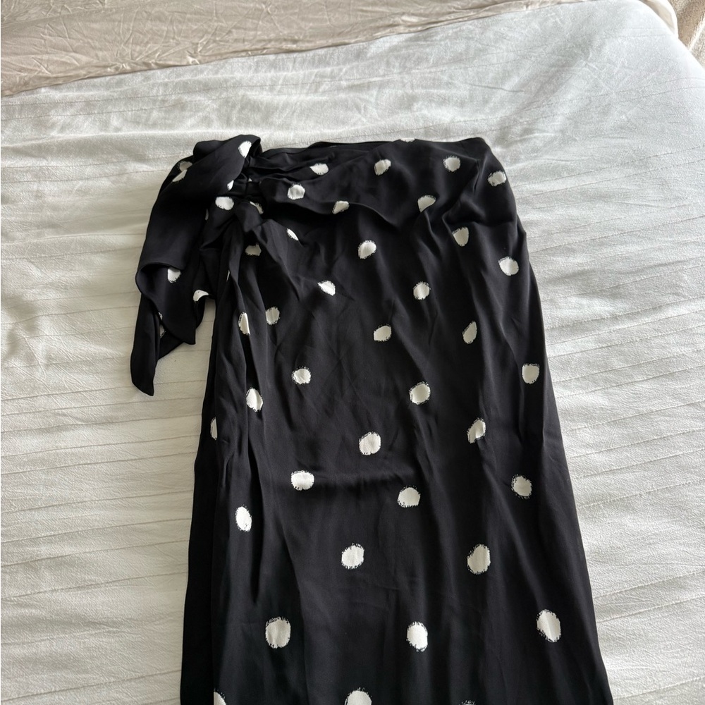 Black and White Polka Dot Zara Skirt
